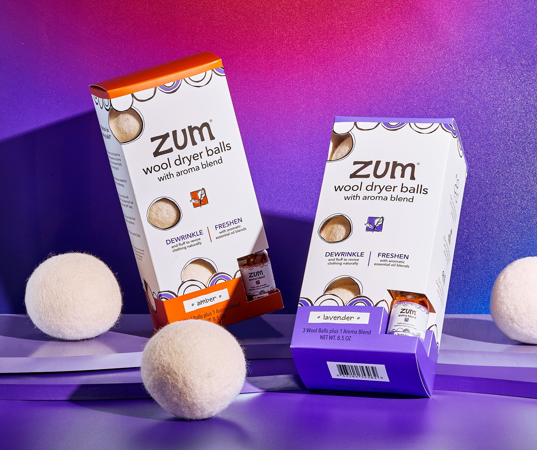 Zum Wool Dryer Balls | Natural Laundry Balls for Dryer-image
