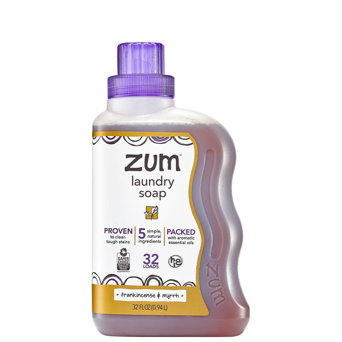 Zum Clean Laundry Soap | Frankincense & Myrrh | 32 Oz.