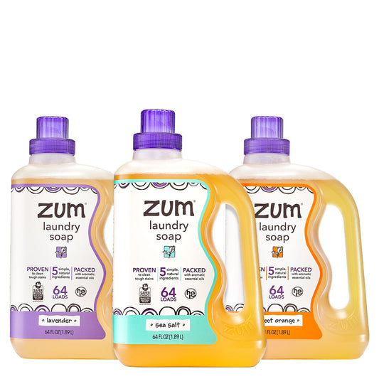 Lavender, Sea Salt, and Sweet Orange Laundry Soap 64 oz bottles