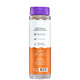 Amber Body Soap in a bottle with purple cap, ingredient listing side