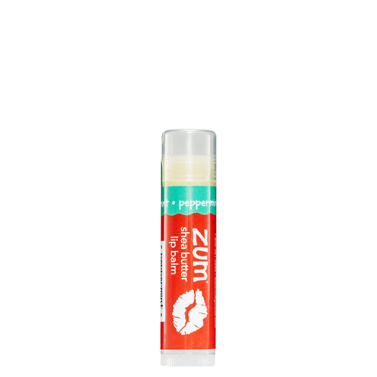 Small lip balm with peppermint flavor