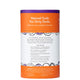 Sweet Orange Powdered Laundry Soap in labeled container on white facing side to show instructions.