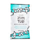 Tearable packet with blue and black design containing sea salt scented bath salts