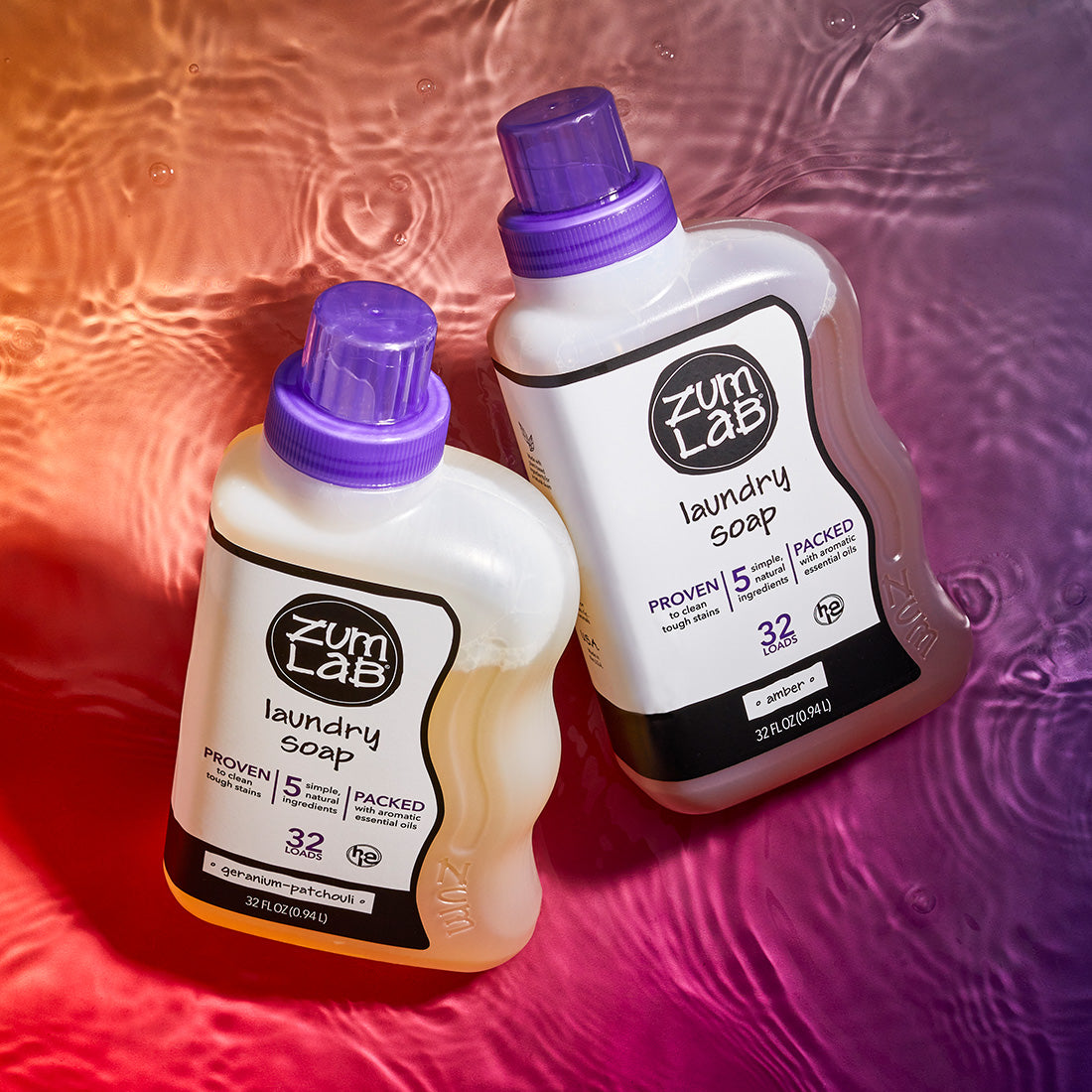 Zum Lab Geranium-Patchouli Laundry Soap | 32 fl. oz.