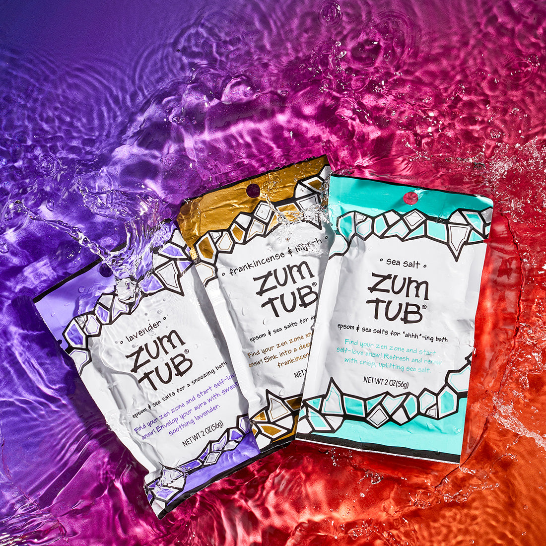 Zum Tub Bath Salt Packet Sea Salt | Indigo Wild