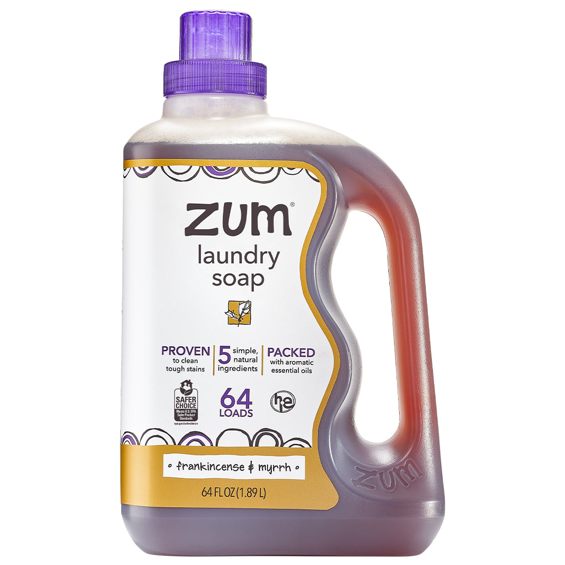 Frankincense & Myrrh Zum Laundry Soap | 64 oz | Indigo Wild