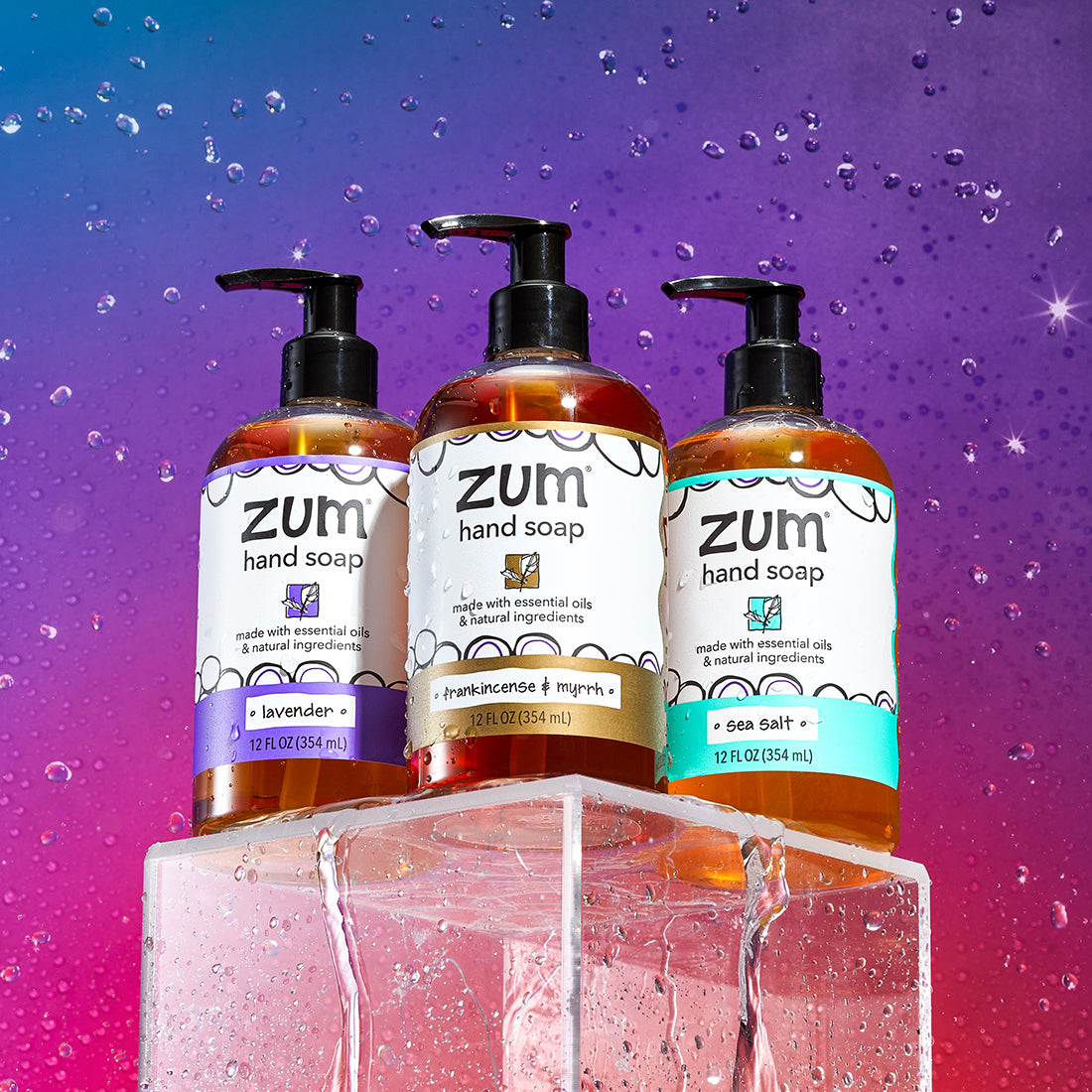 Zum laundry soap フランキンセンス & ミルラ 4点セット! Frankincense & Myrrh Zum Hand Soap