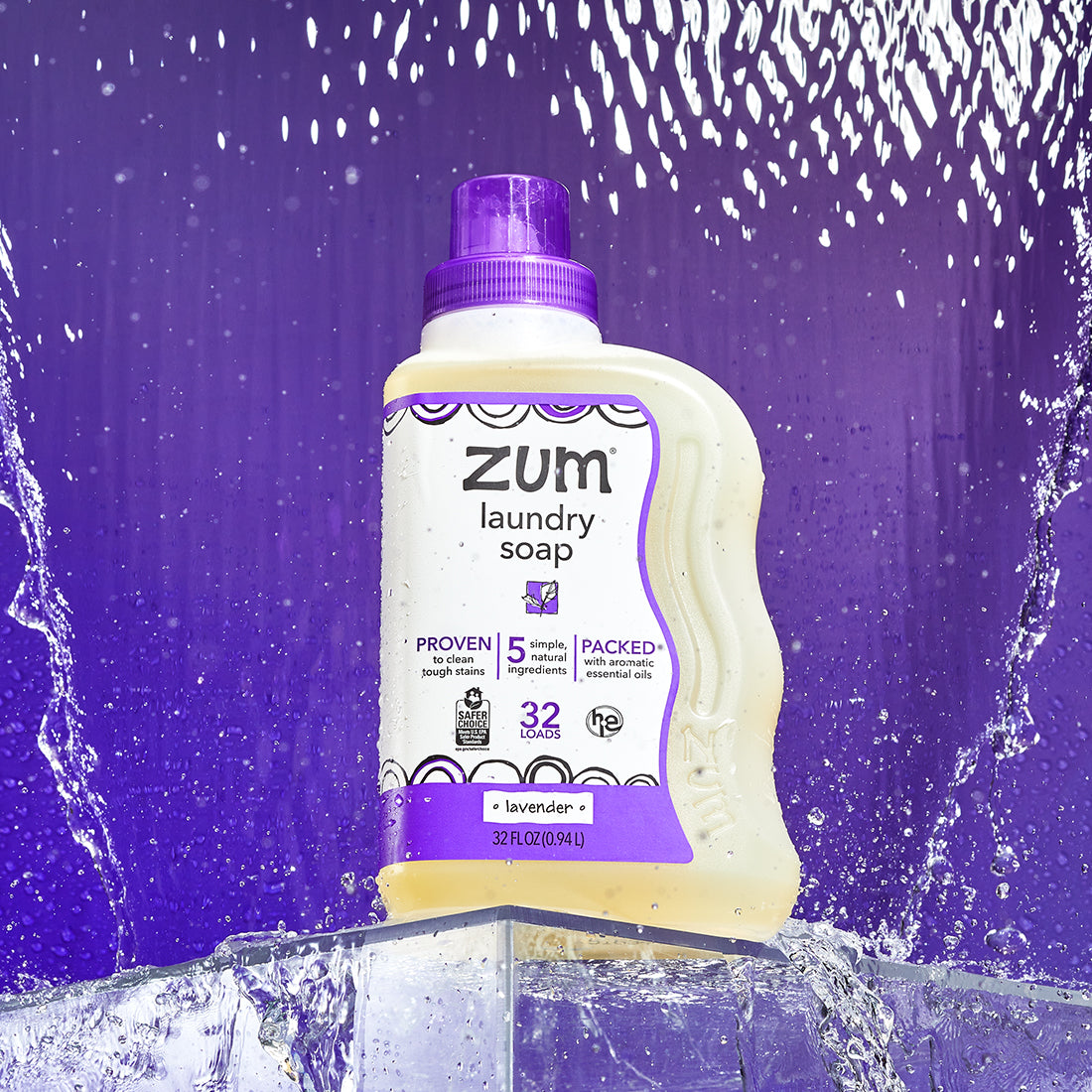 Zum Clean Laundry Soap | Lavender | 32 Oz.