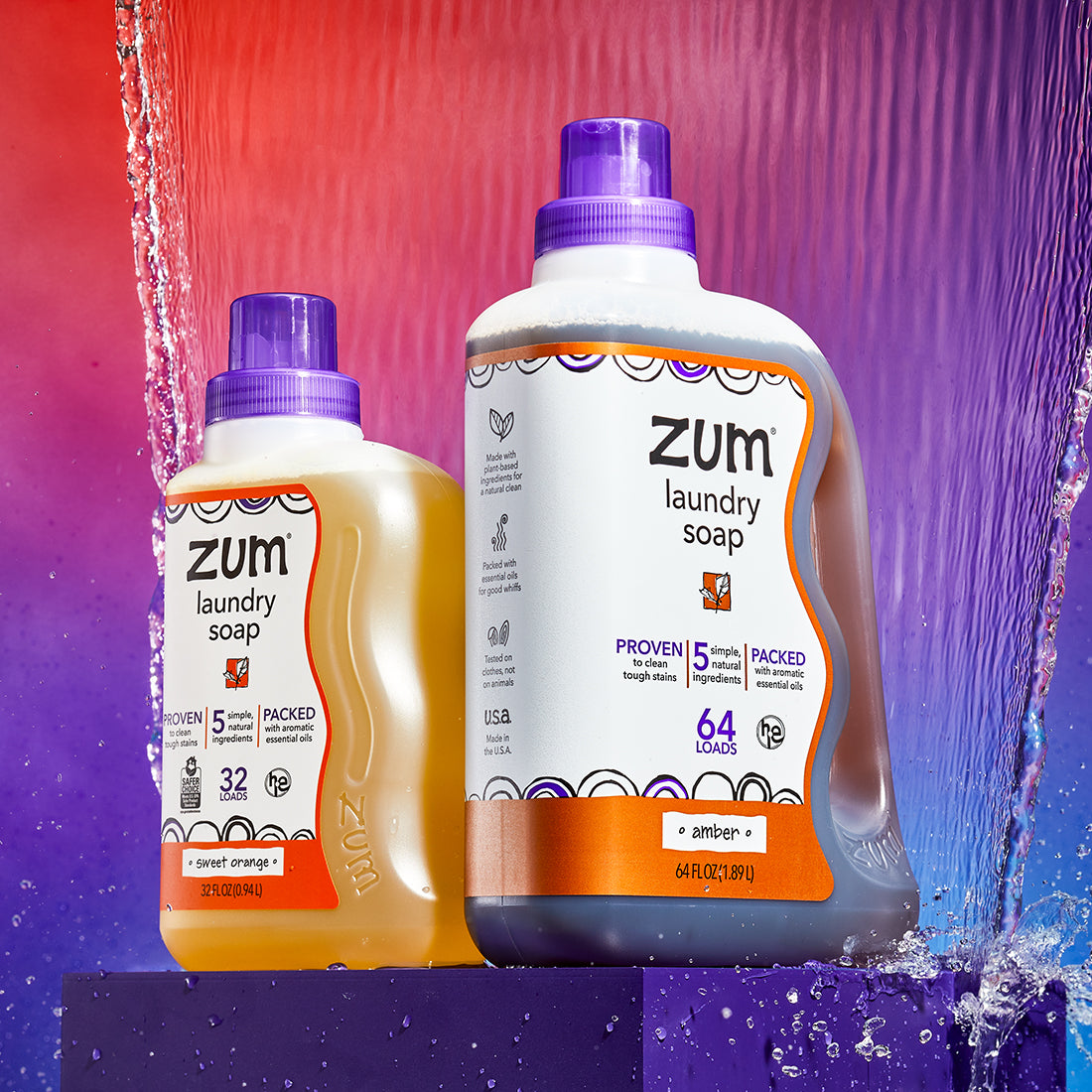 Zum Lab Amber Scented Natural Laundry Soap | 32 fl. oz.