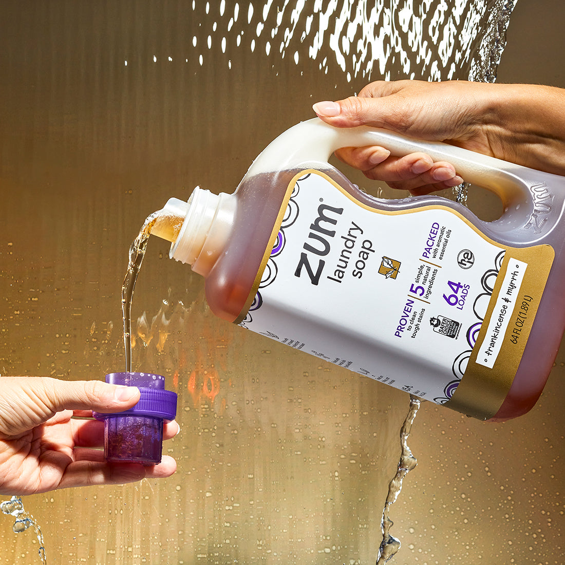 Frankincense & Myrrh Zum Laundry Soap | 64 oz. Natural Laundry Soap