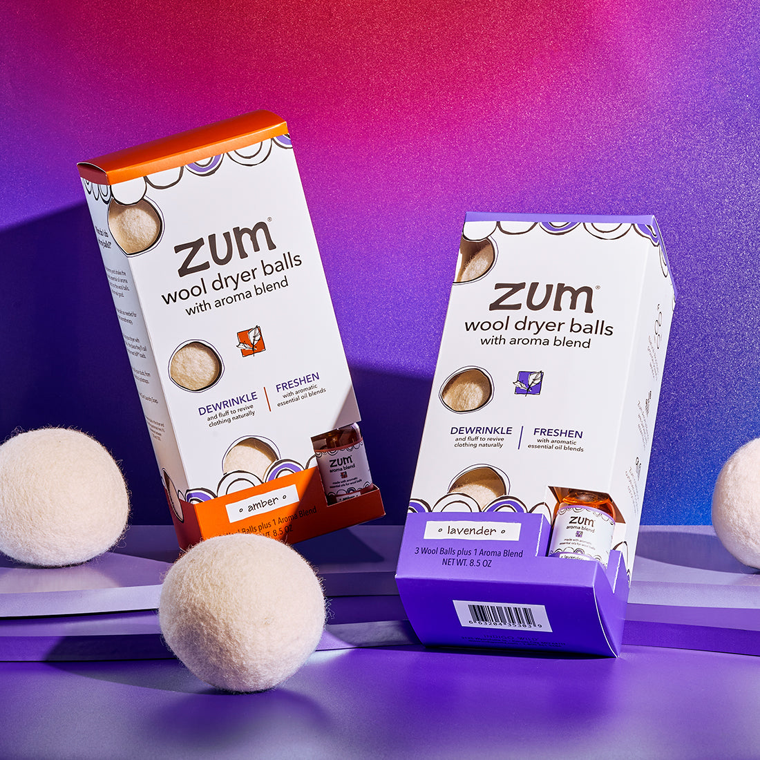 Zum Laundry Dryer Balls Kit | Amber