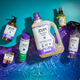 Collection of Zum cleaning products on a blue and green gradient background