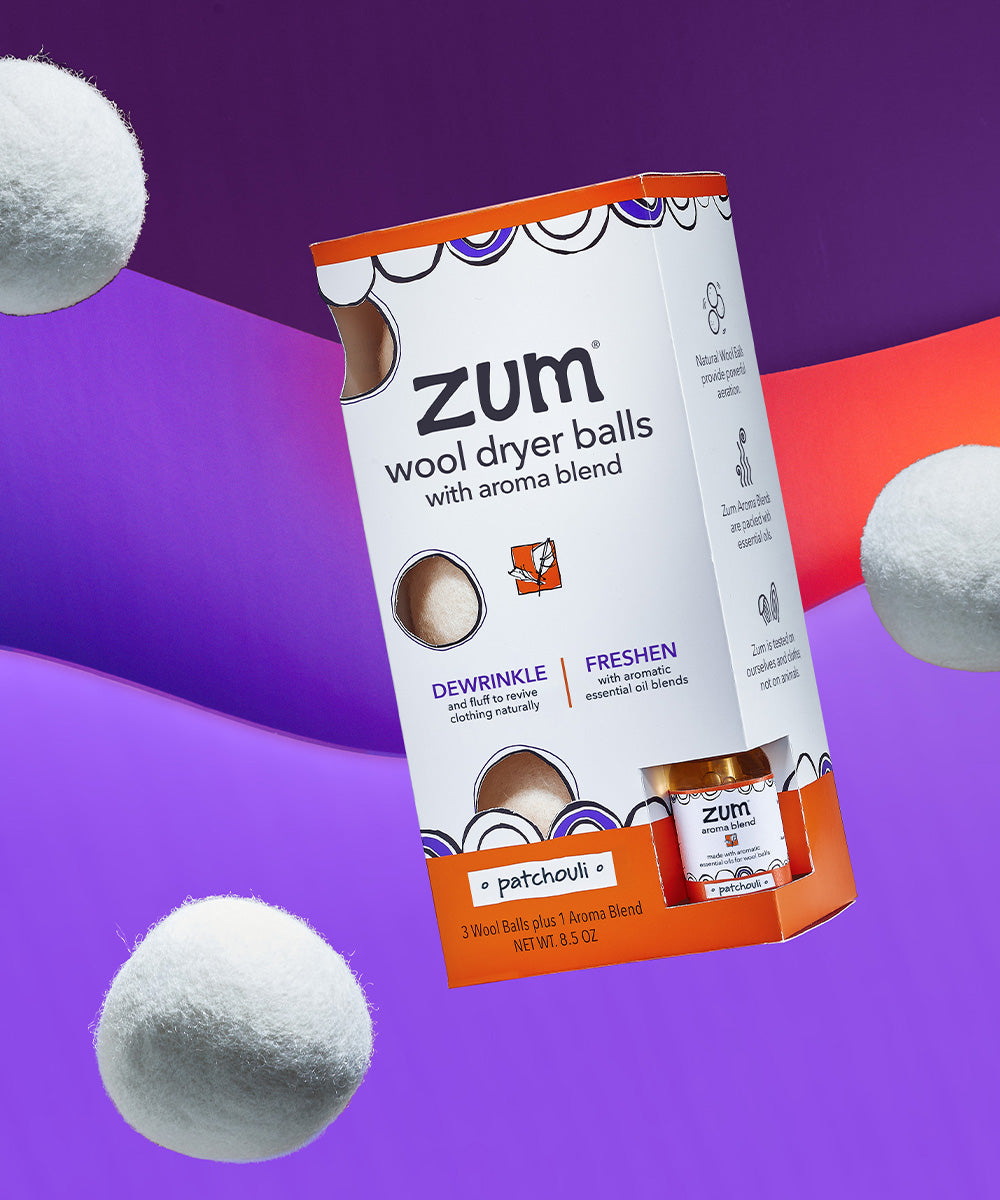 Zum Wool Laundry Balls Kit | Patchouli | Indigo Wild