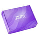 Outside of gift box with purple waves and zum logo