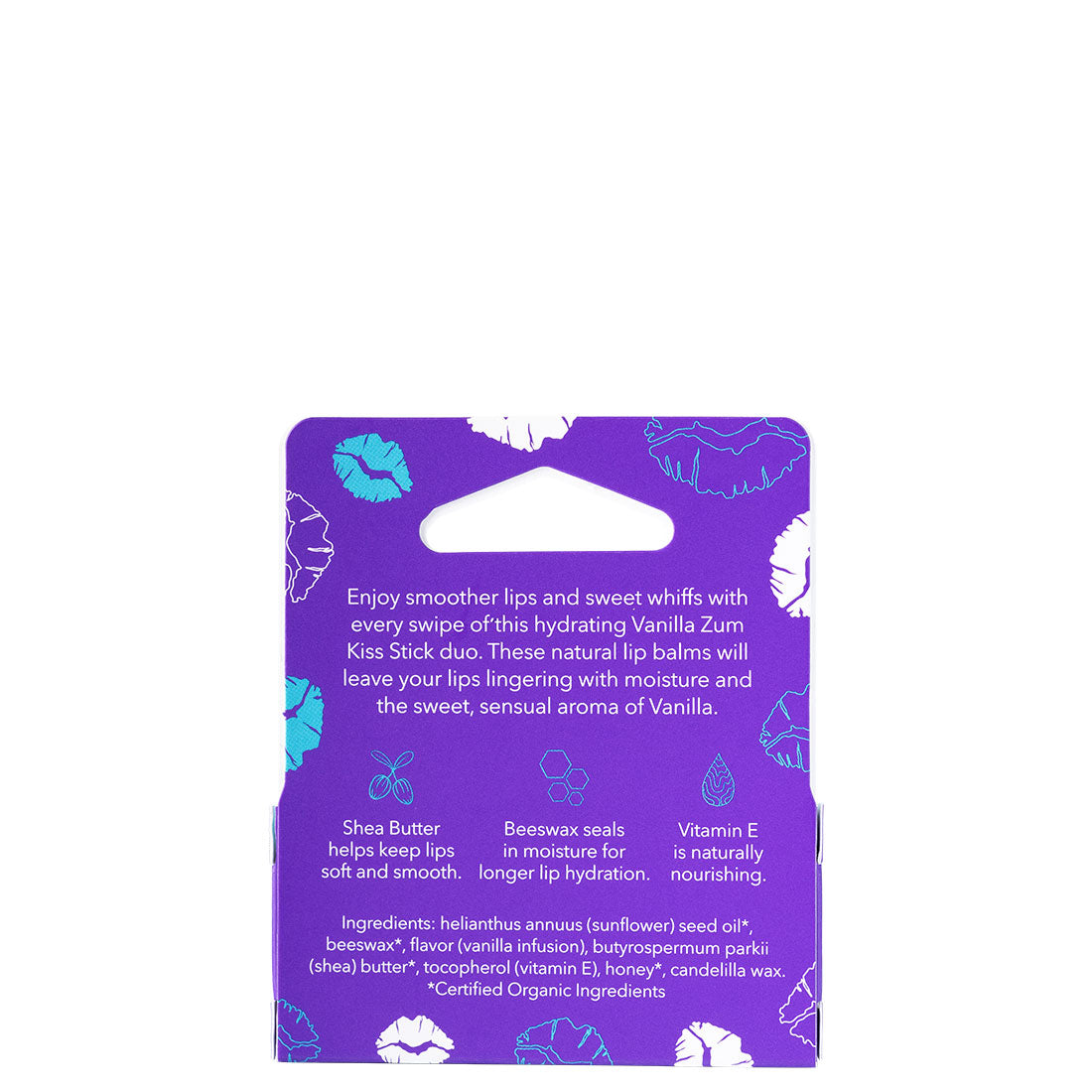 Zum Kiss Vanilla Shea Butter Lip Balm Duo Pack