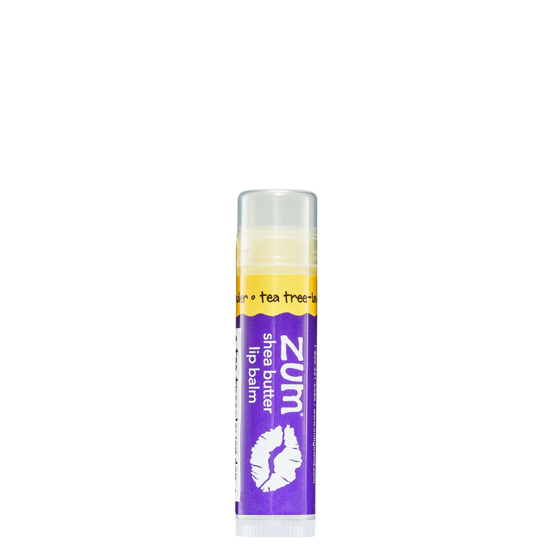 Small lip balm stick in tea tree-lavender flavor