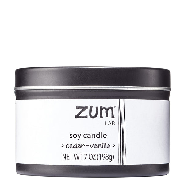 Zum Lab Cedar-Vanilla Candle | Scented Soy Candle | 7 oz.