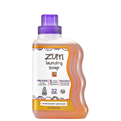 Zum Clean Laundry Soap Frankincense-Patchouli 32 Oz.