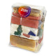 Clear bag tied with a bow that contains a pound of assorted colored and assorted scented Zum Bar Soap slivers