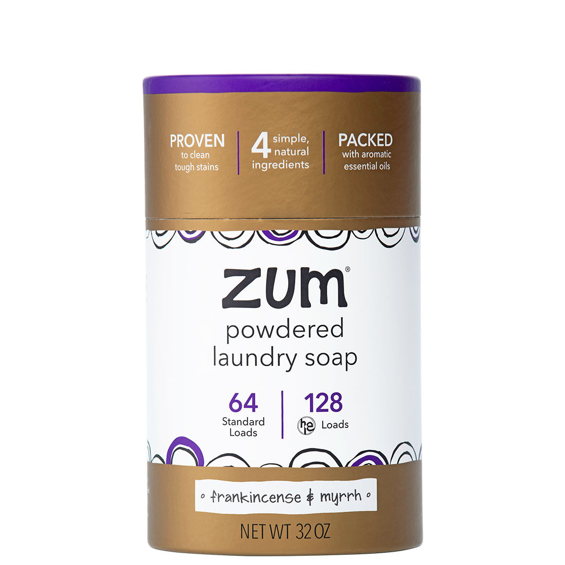 Frankincense & Myrrh Zum Powdered Laundry Soap | 32 oz | Indigo Wild