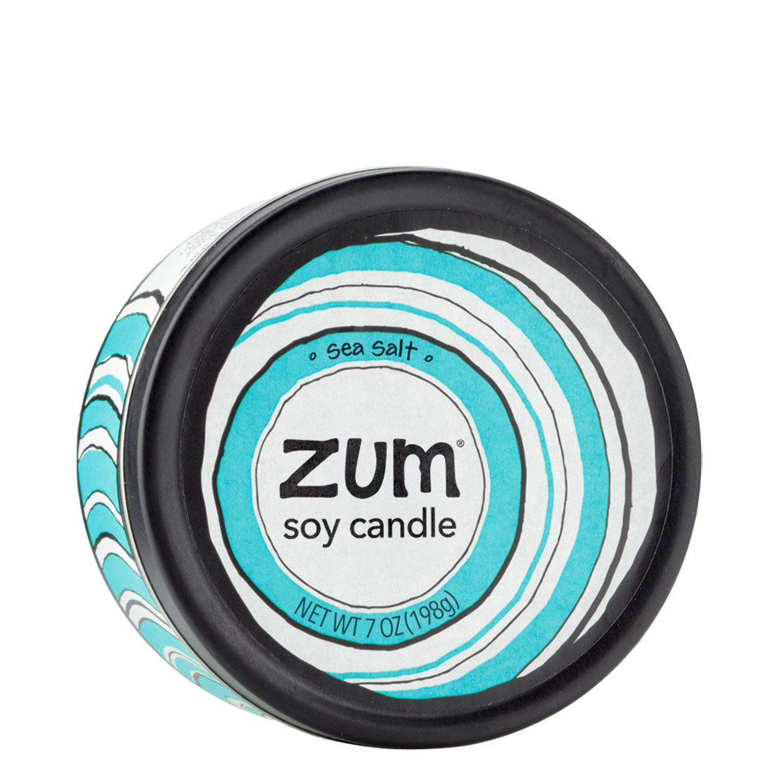 Zum Glow Soy Wax Candle Made In a Fresh Sea Salt Scent Blend
