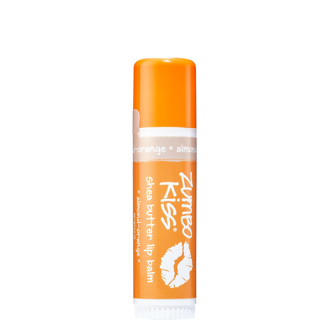 Large size orange almond-orange lip balm