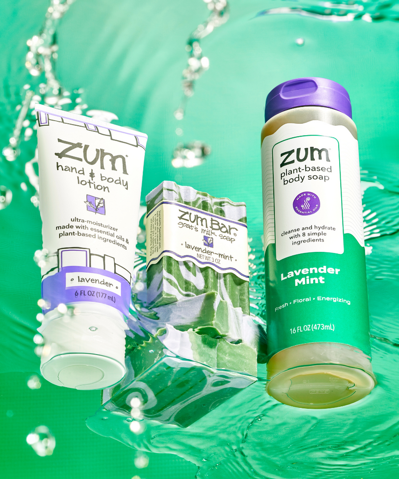 Lavender Mint Body Soap with Essential Oils | Zum Body Soap