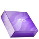 Outside of large purple gift box with Zum logo on the front.