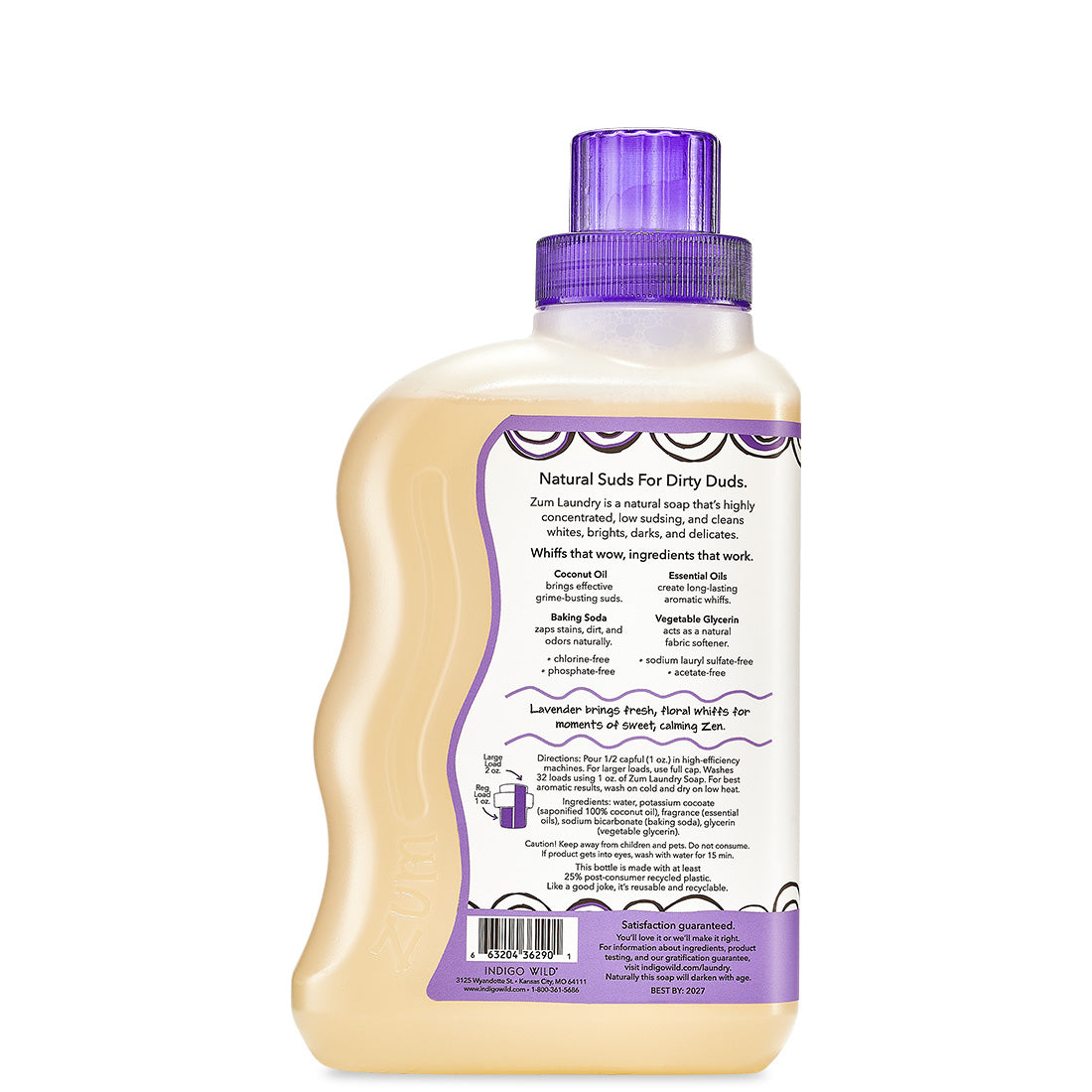Zum Clean Laundry Soap | Lavender | 32 Oz.