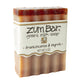 Labeled Frankincense & Myrrh scented Zum Bar Soap with two tone brown coloring.