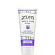 White squeeze tube with purple design containing lavender scented Zum hand and body lotion.
